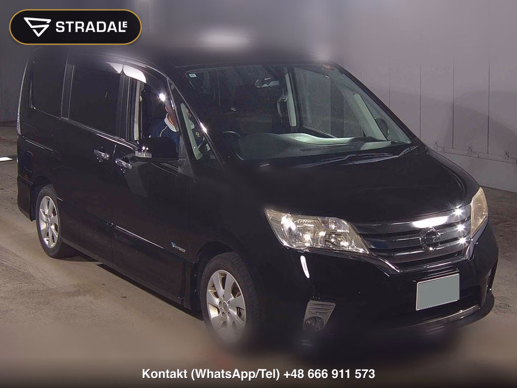 NISSAN SERENA 5D HIGHWAY STAR S-HYBRID 2013, aukcja z Japonii, zdjęcie 1