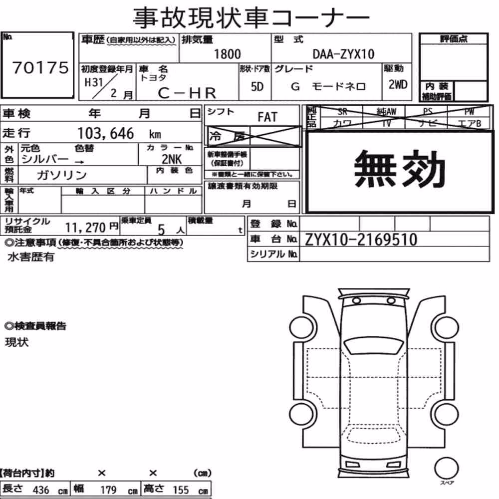 Notka aukcyjna: TOYOTA C-HR G MODE NERO
