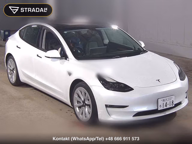 TESLA MODEL 3 4WD LONG RANGE 2021, samochód z aukcji Japonii