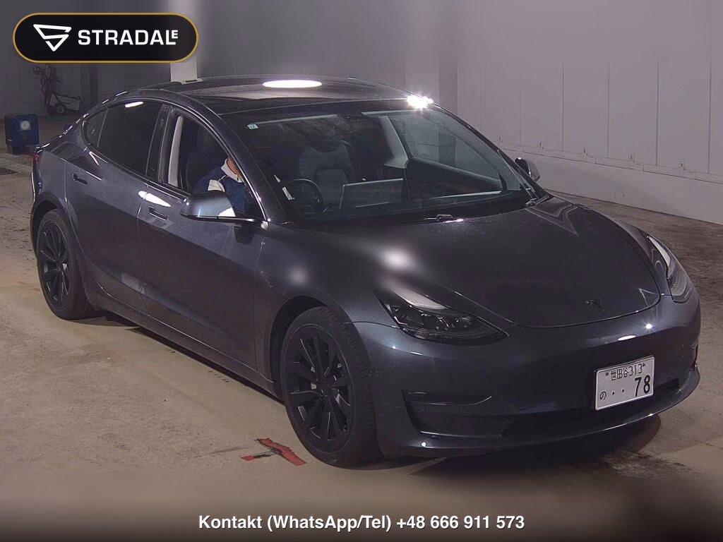 TESLA MODEL 3 4WD LONG RANGE 2021, aukcja z Japonii, zdjęcie 1