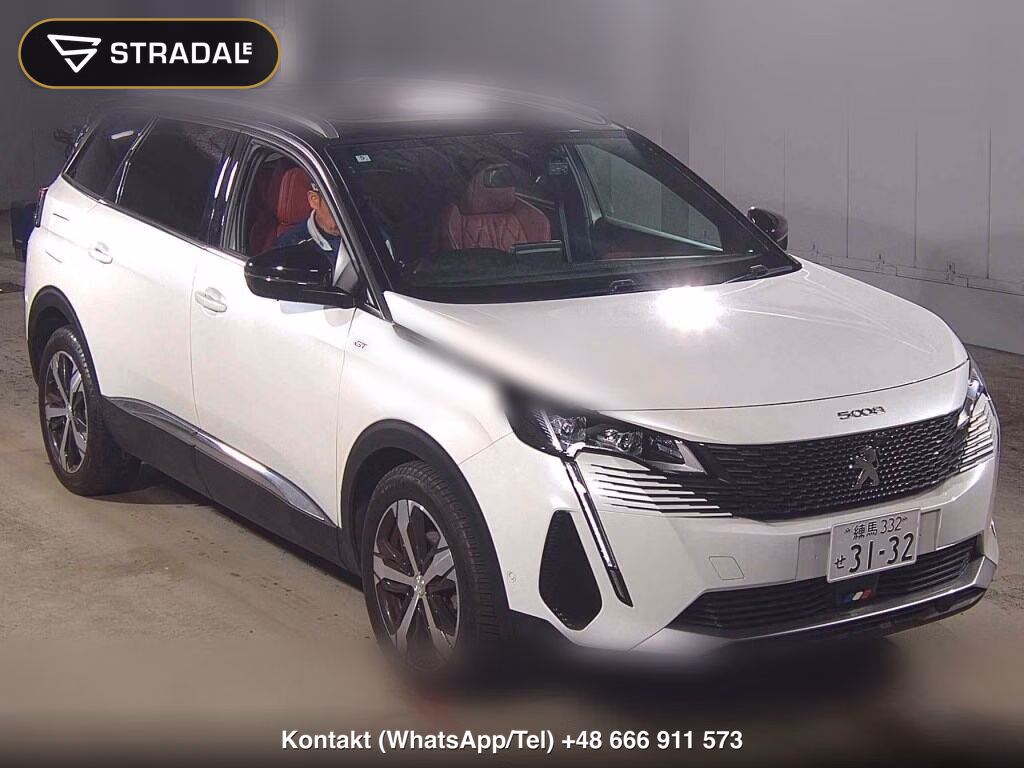 PEUGEOT 5008 GT BLUE HDI 2022, aukcja z Japonii, zdjęcie 1
