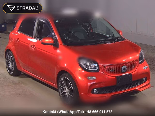 MCC SMART FOR FOUR BRABUS EXCLUSIVE RED LIMITED 2017, samochód z aukcji Japonii