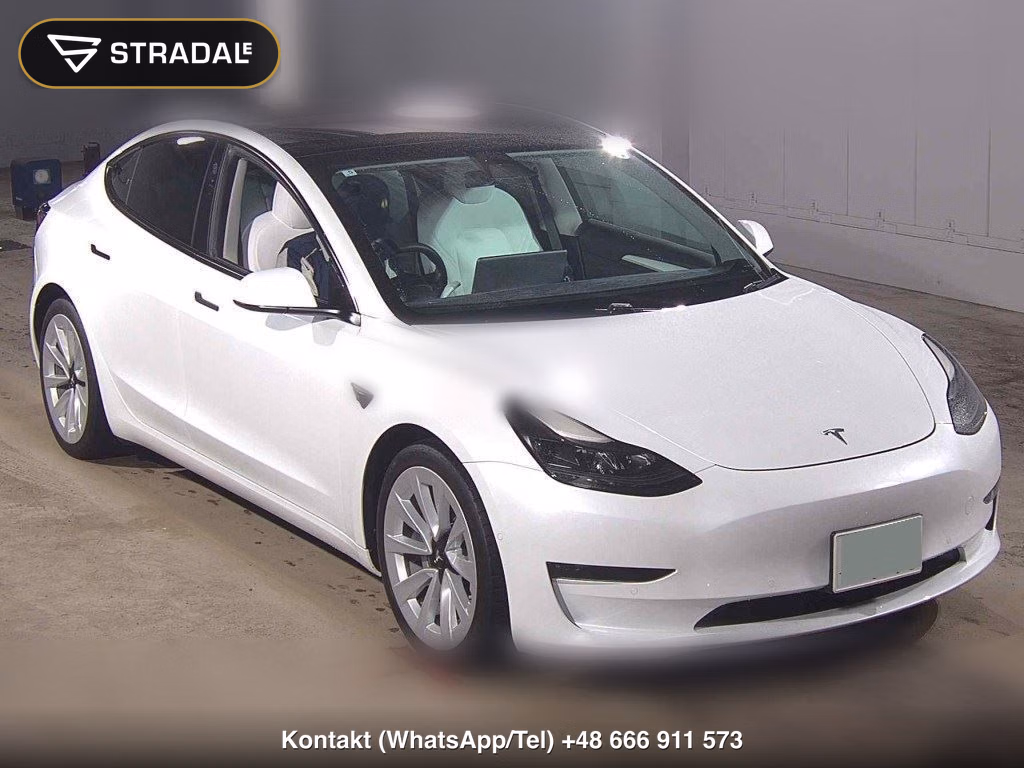 TESLA MODEL 3 4WD LONG RANGE 2021, aukcja z Japonii, zdjęcie 1