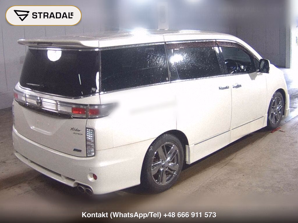 NISSAN ELGRAND 5D 4WD RIDER BLACK LEATHER SEAT MANUAL SEAT, miniaturka 6