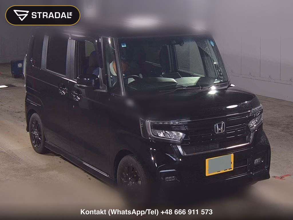 HONDA N-BOX CUSTOM L STYLE PLUS BLACK 2022, aukcja z Japonii, zdjęcie 1