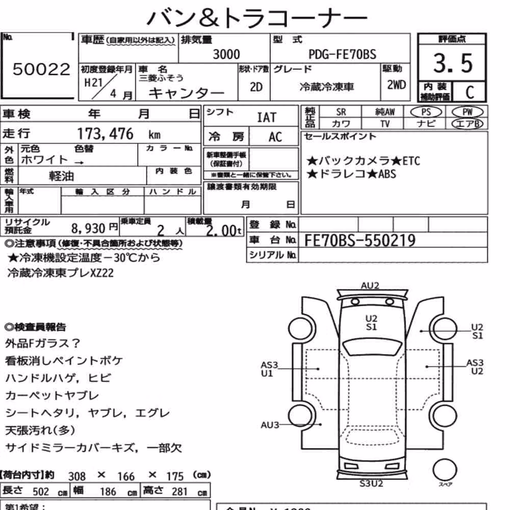 Notka aukcyjna: MITSUBISHI FUSO CANTER 2D OTHERS