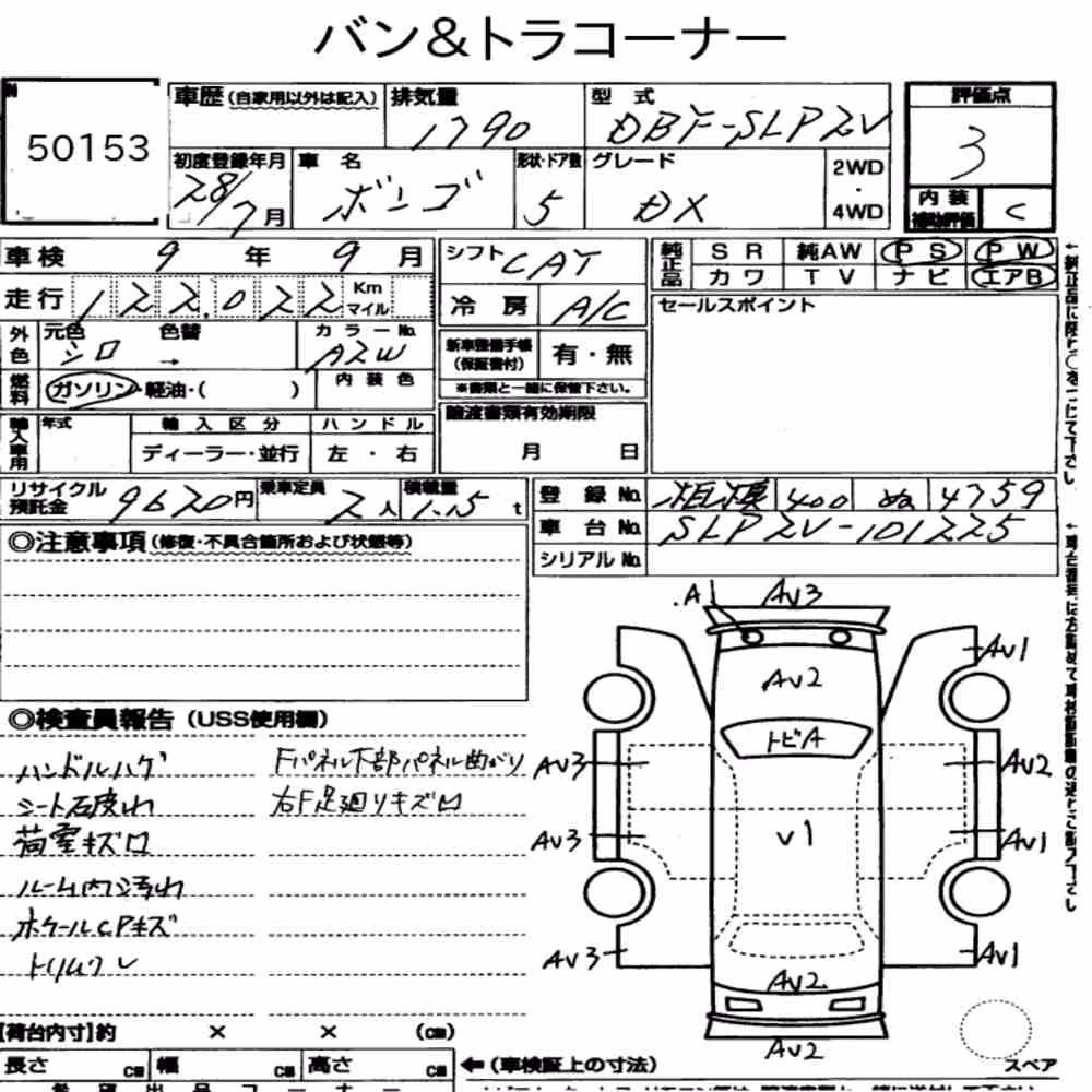 Notka aukcyjna: MAZDA BONGO VAN 5D DX