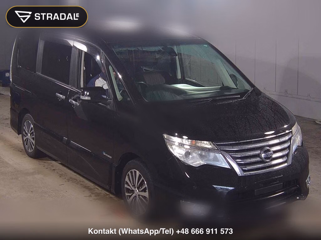 NISSAN SERENA 5D HIGHWAY STAR V SELECTOR + SAFETY Ⅱ SHV 2015, aukcja z Japonii, zdjęcie 1