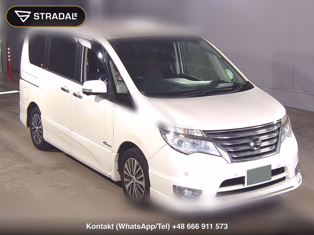 NISSAN SERENA 5D HIGHWAY STAR S-HYBRID ADVANCED SAFETY PA 2014, aukcja z Japonii, zdjęcie 1