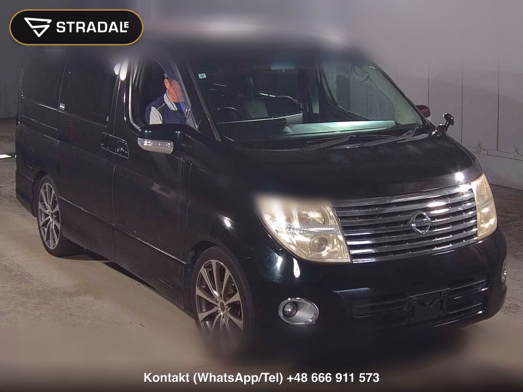 NISSAN ELGRAND 5D HIGHWAY STAR BLACK LEATHER LIMITED 2007, aukcja z Japonii, zdjęcie 1