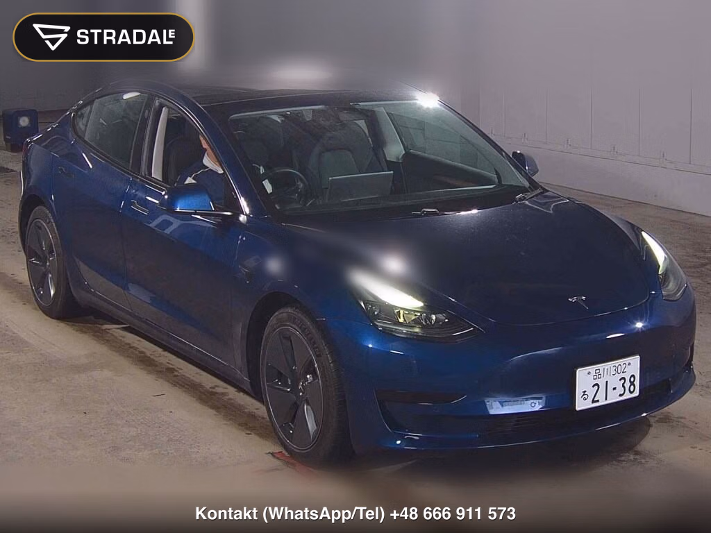 TESLA MODEL 3 BASE GRADE 2022, aukcja z Japonii, zdjęcie 1