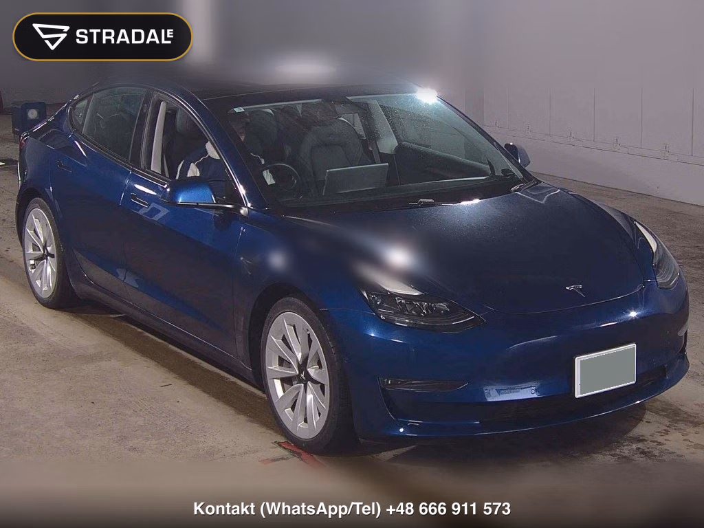 TESLA MODEL 3 4WD LONG RANGE 2021, aukcja z Japonii, zdjęcie 1