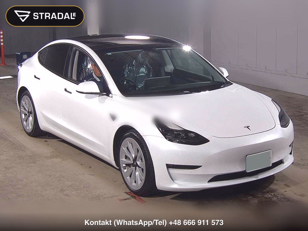 TESLA MODEL 3 4WD LONG RANGE 2022, aukcja z Japonii, zdjęcie 1