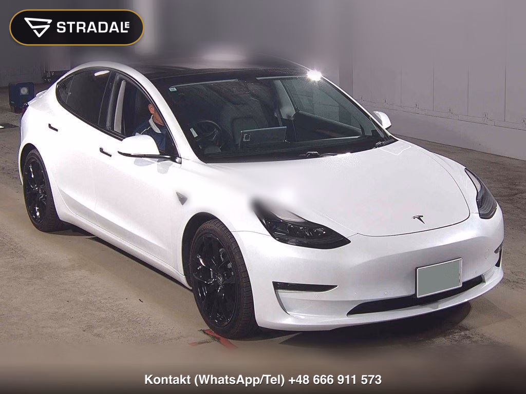 TESLA MODEL 3 4WD LONG RANGE 2021, aukcja z Japonii, zdjęcie 1
